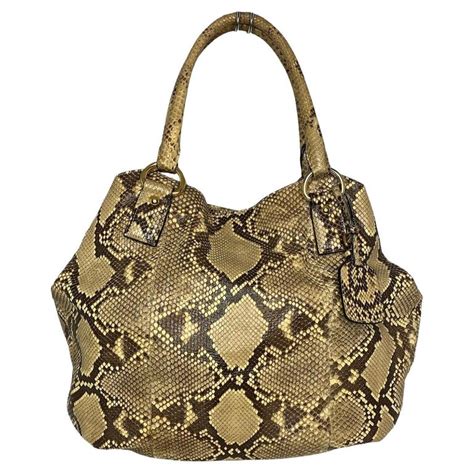 prada python tote